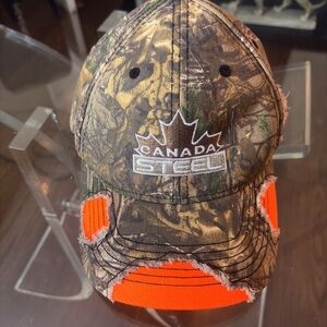 AJM Orange and Camo Cap